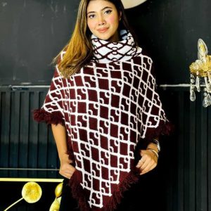 Winter collection poncho